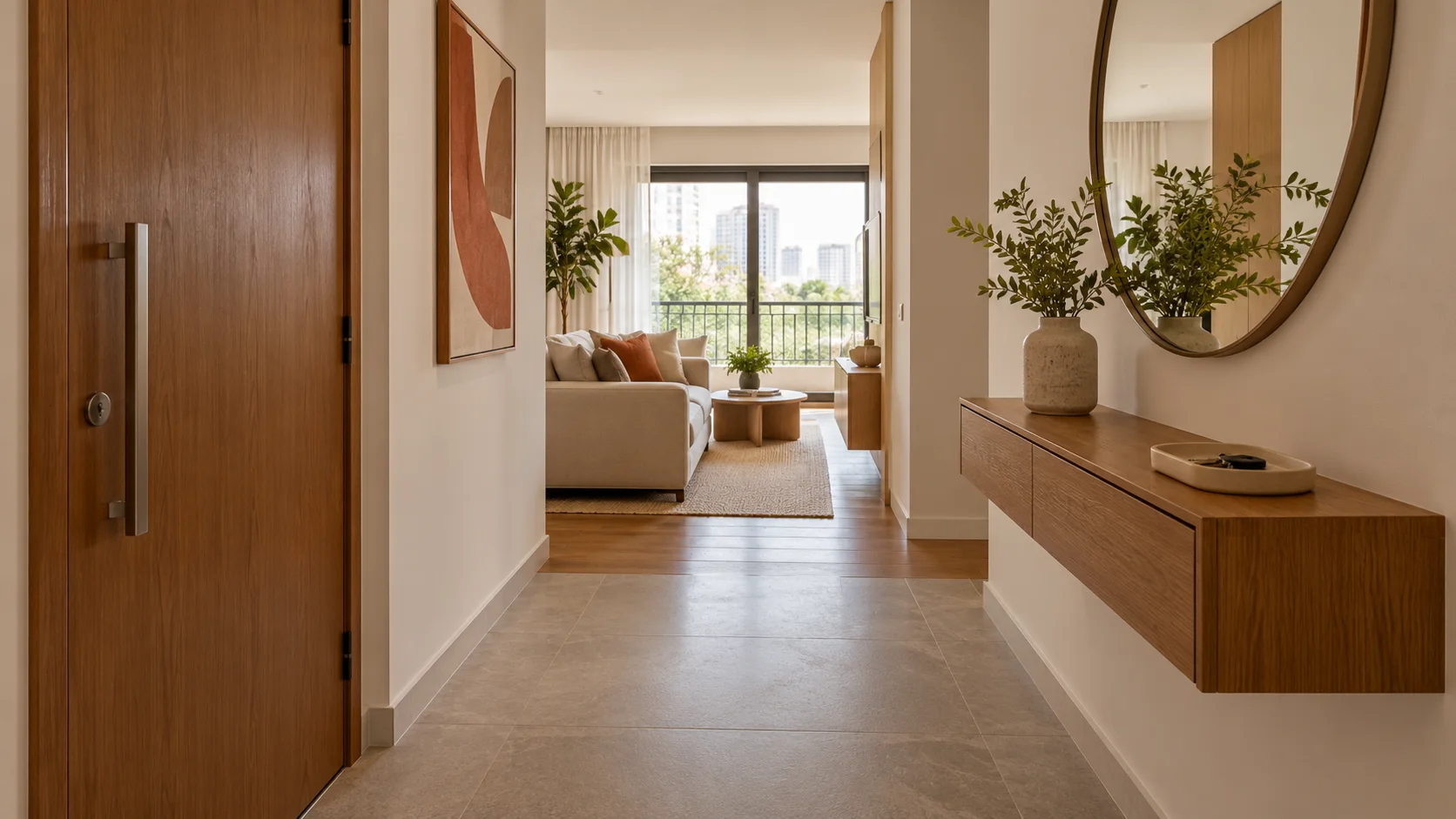 Capa do artigo Hall de entrada: como organizar a chegada sem ocupar a passagem